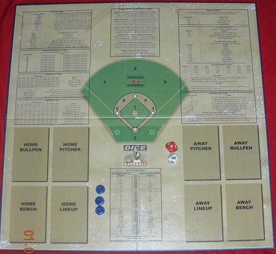 Dice Baseball Game Board
